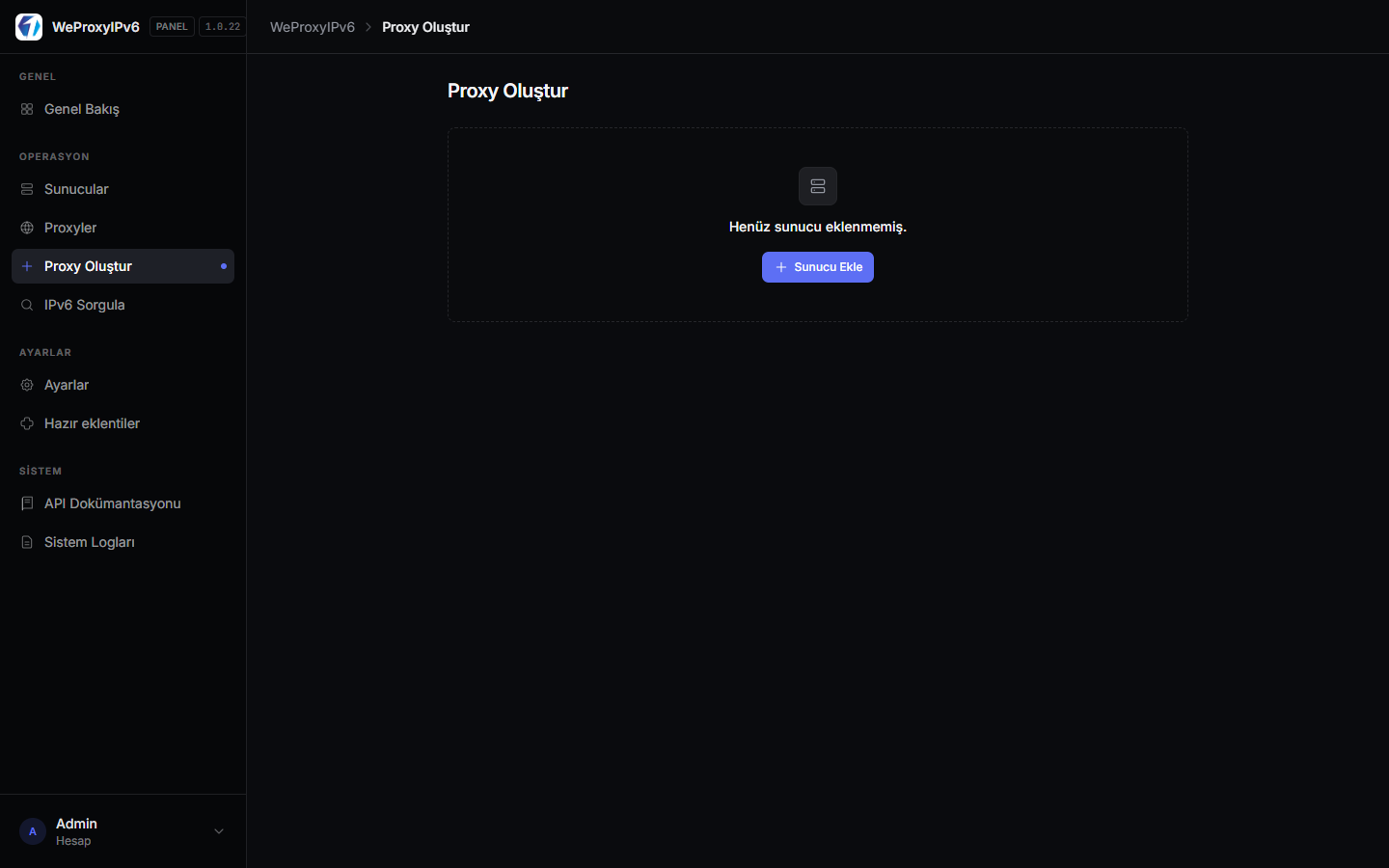 Proxy oluştur